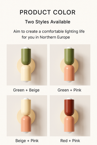 Wall lamp – LED lamp in Nordic macaron style for living spaces