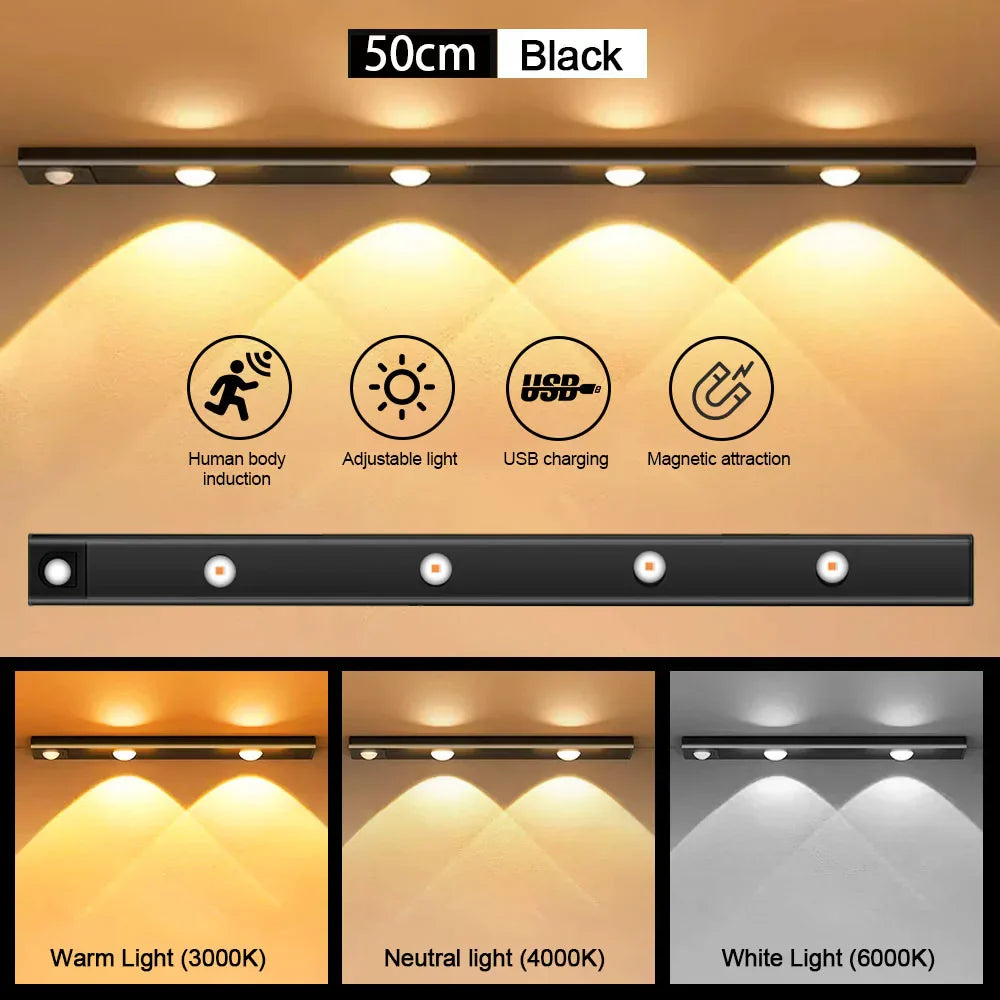 Motion sensor light – Ultra-thin wireless LED for cabinets and wardrobes