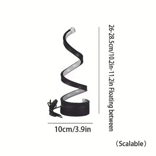 Table lamp – Modern LED spiral with 3-color dimming