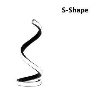 Table lamp – Modern LED spiral with 3-color dimming