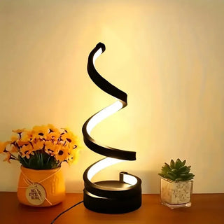 Table lamp – Modern LED spiral with 3-color dimming