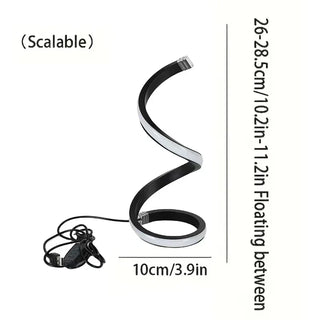 Table lamp – Modern LED spiral with 3-color dimming