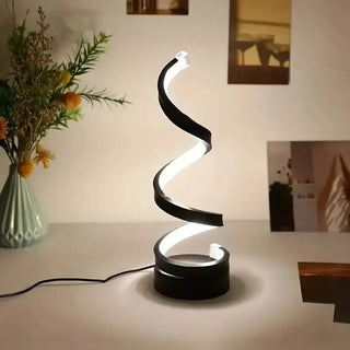 Table lamp – Modern LED spiral with 3-color dimming