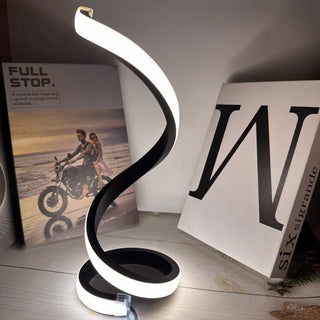 Table lamp – Modern LED spiral with 3-color dimming