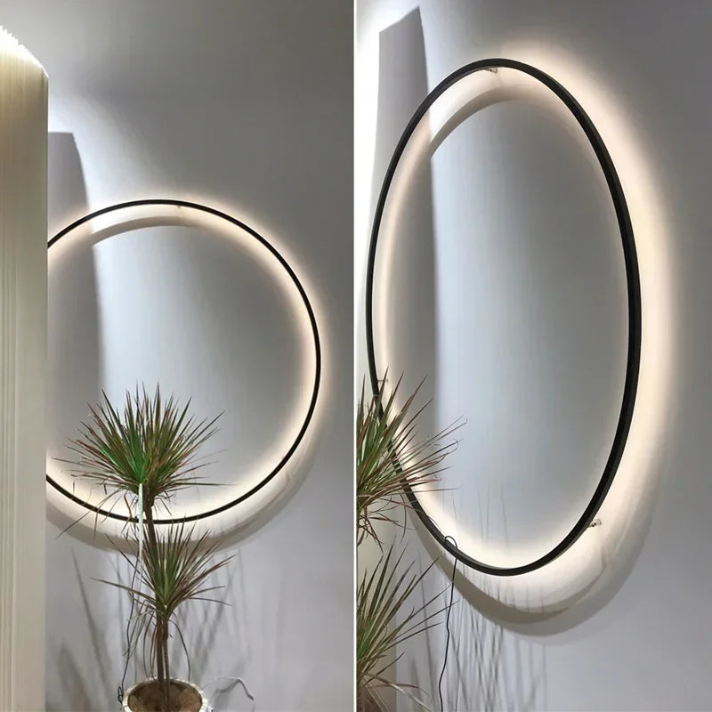 Wall light – USB-powered LED ring light for modern interiors