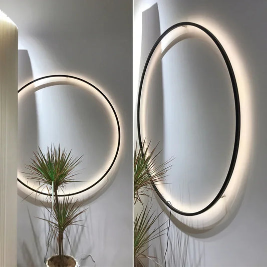 Wall light – USB-powered LED ring light for modern interiors