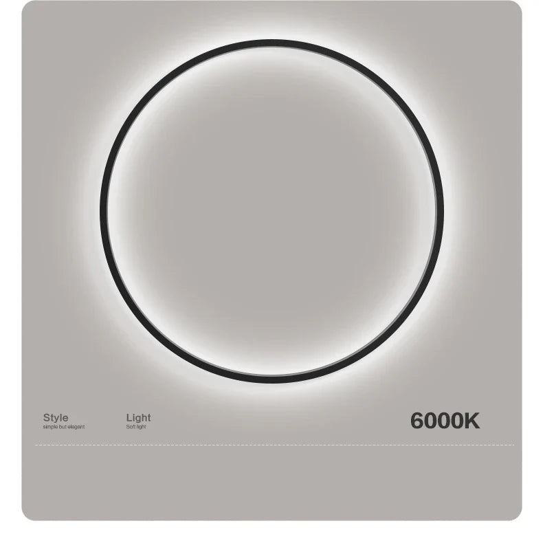 Wall light – USB-powered LED ring light for modern interiors