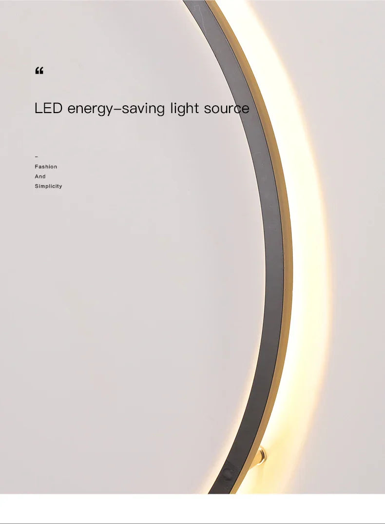 Wall light – USB-powered LED ring light for modern interiors