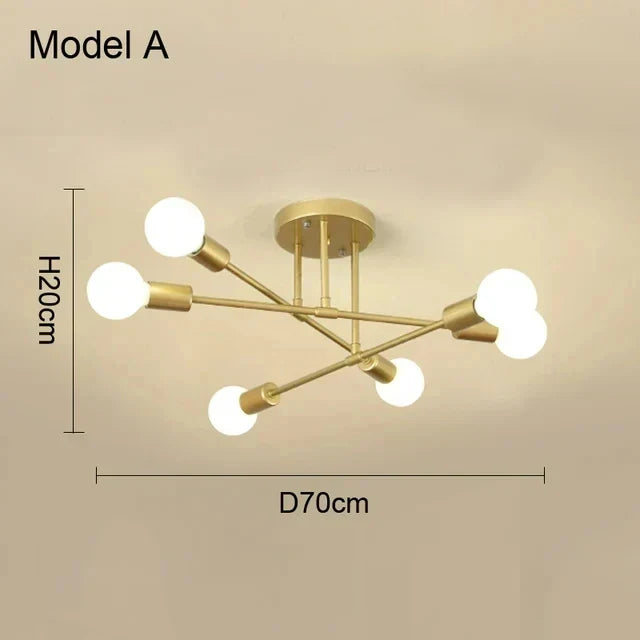 Ceiling light – Modern design made of iron