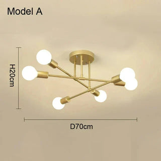 Ceiling light – Modern design made of iron
