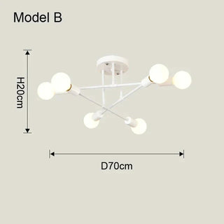 Ceiling light – Modern design made of iron