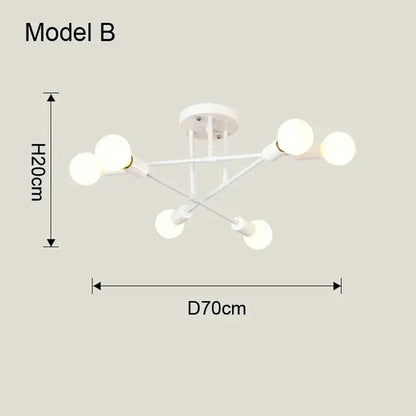 Ceiling light – Modern design made of iron
