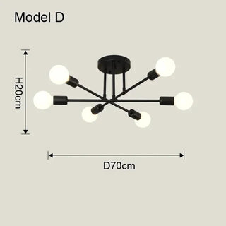 Ceiling light – Modern design made of iron