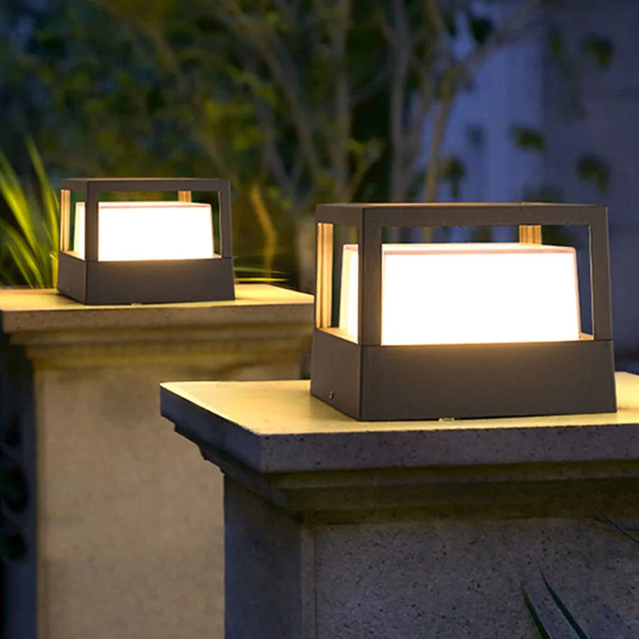 Outdoor column light – Waterproof aluminum fence light