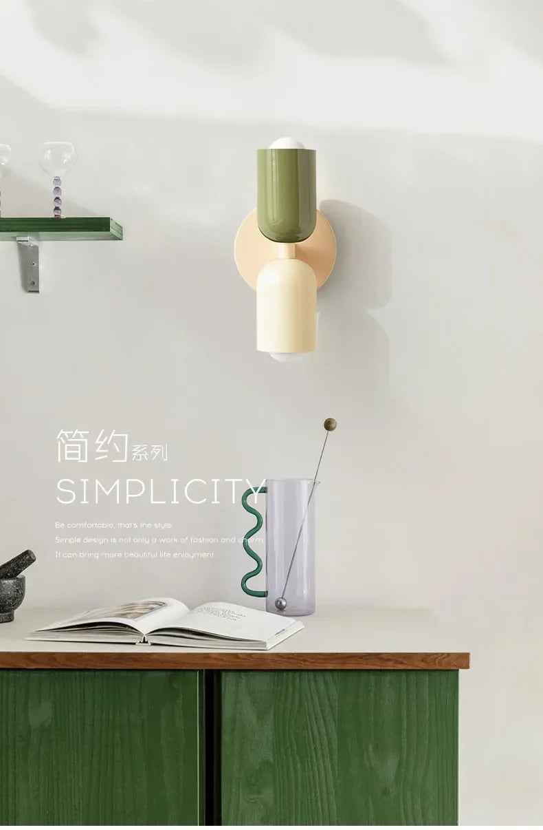 Wall lamp – LED lamp in Nordic macaron style for living spaces